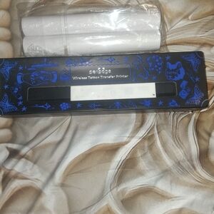 Wireless Tattoo Transfer Printer - Black with Blue Accents